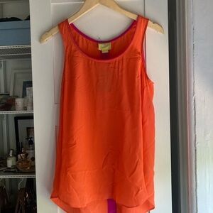 Anthropology Maeve Pink and Orange Garment
